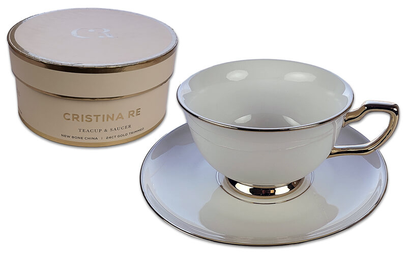 Kop & Schotel Ivoor 24kr Goud Christina Re