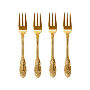 Gebaksvorkjes Vintage 24 Kr Goud Verguld Christina Re