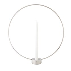 Luxe Kandelaar Rond Verzilverd 'Gloria' Klong Groot