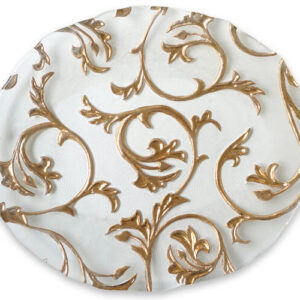 Ovalen Schaal 41cm Bisanzio-IVV Gouden decoratie