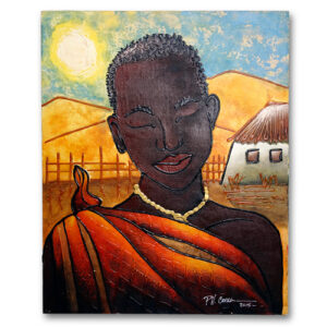 Schilderij African van Patricio Correa