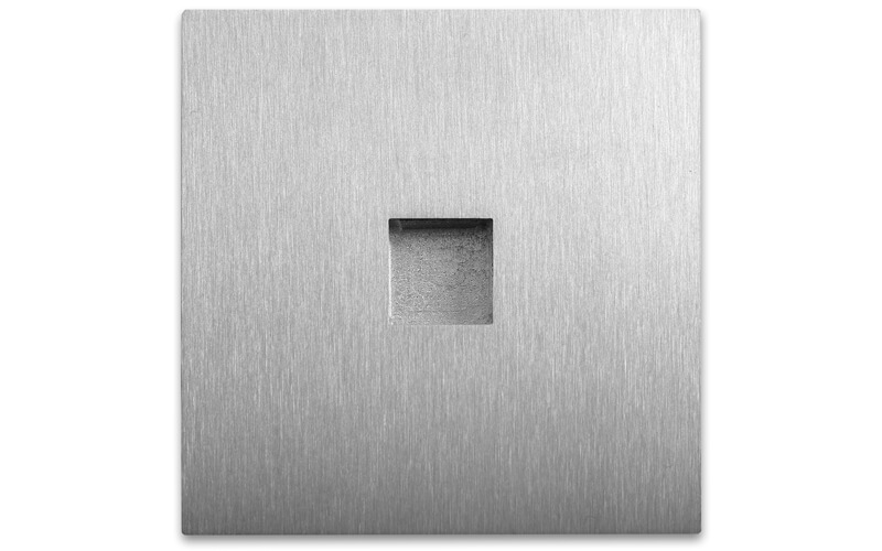 Vierkante Kaarsen met Houder Geschenkset Bruin