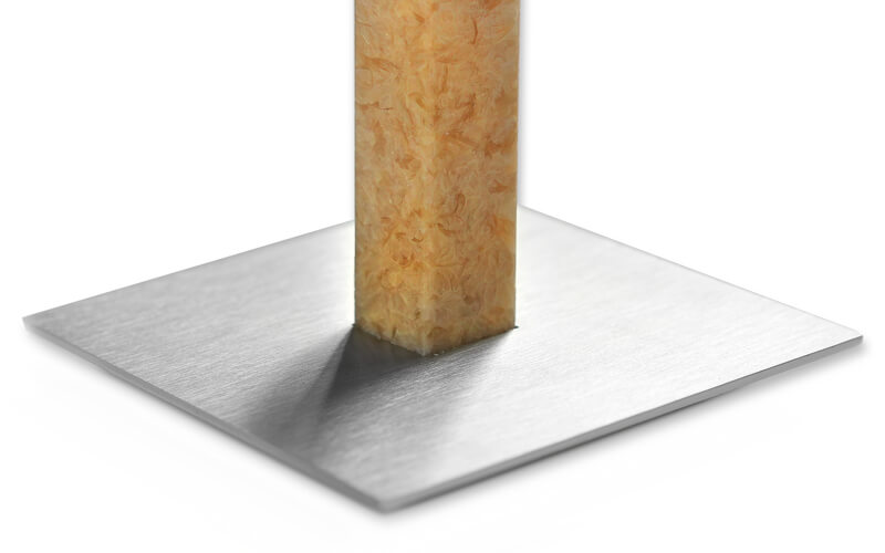 Vierkante Kaarsen met Houder Geschenkset Bruin