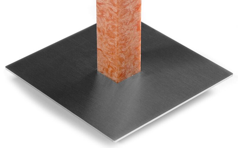 Kaarshouder Quadrat RVS voor Vierkante Kaarsen Amabiente