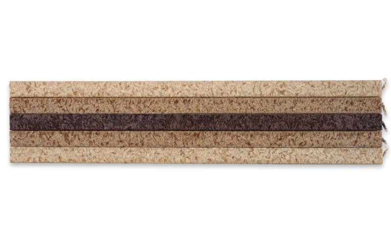 Vierkante Kaarsen met Houder Geschenkset Bruin