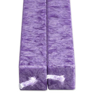 Vierkante Kaarsen Violet 2 Stuks Amabiente