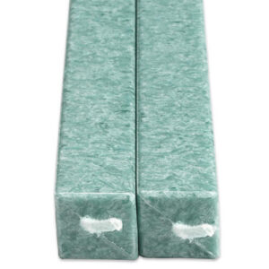 Vierkanten Kaarsen Aqua 2 Stuks Amabiente