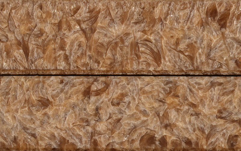 Vierkanten Kaarsen Caramel 2 Stuks Amabiente