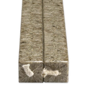 Vierkanten Kaarsen Modder 2 Stuks Amabiente