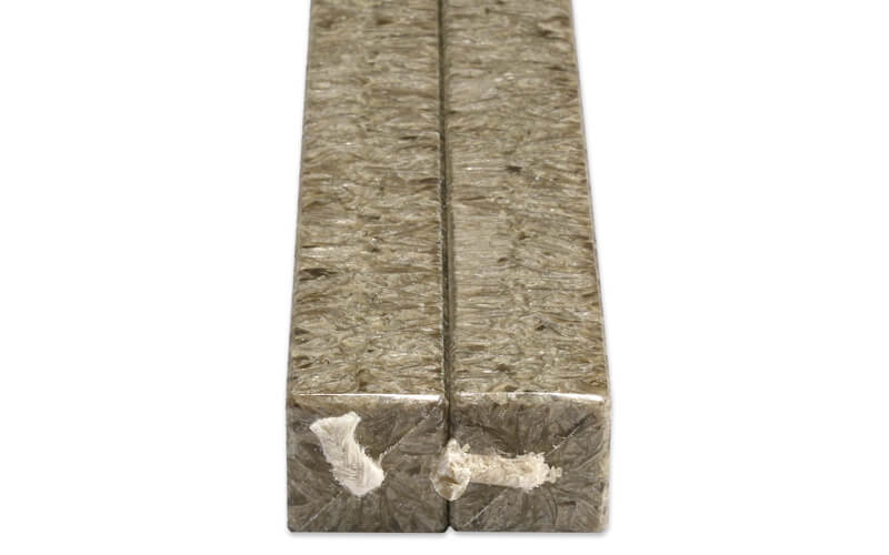 Vierkanten Kaarsen Modder 2 Stuks Amabiente