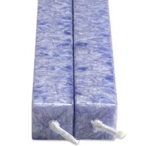 Vierkanten Kaarsen Krokus 2 Stuks Amabiente