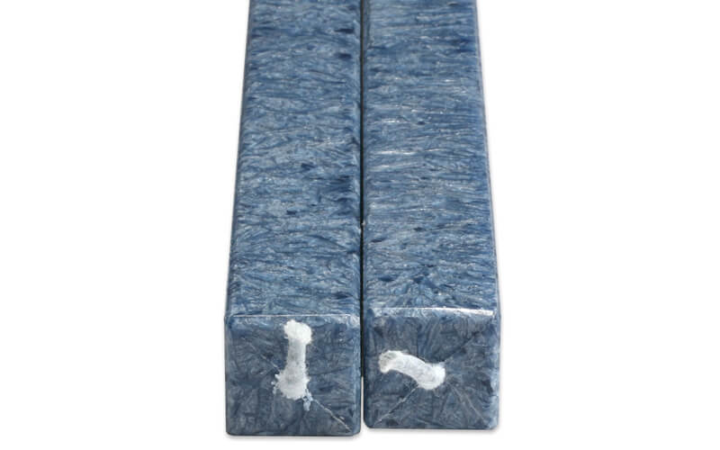 Vierkanten Kaarsen Nachtblauw 2 Stuks Amabiente