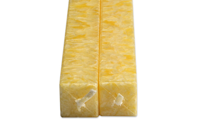 Vierkanten Kaarsen Vanille 2 Stuks Amabiente