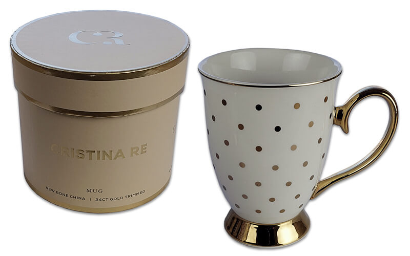 Mok Ivoor Polka 24kr Goud Christina-Re