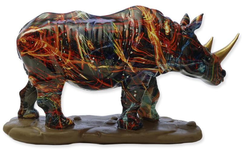 Neushoorn Beeldje Polystone