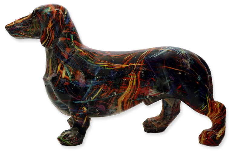 Teckel Beeldje Polystone