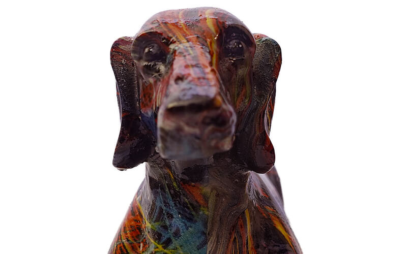 Teckel Beeldje Polystone