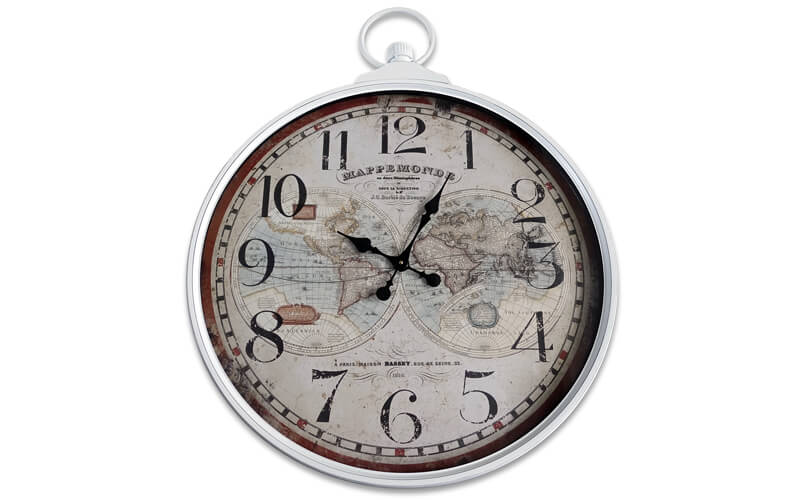 Wandklok Metaal Wit Ø 67cm