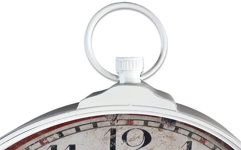 Wandklok Metaal Wit Ø 67cm