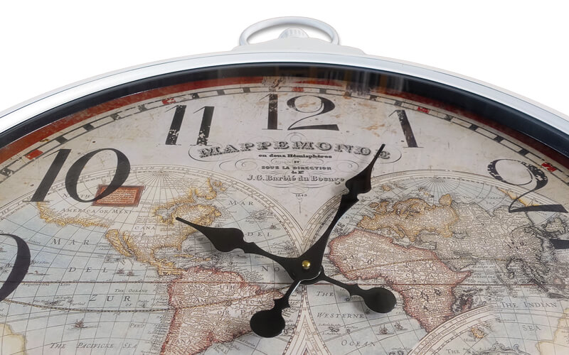 Wandklok Metaal Wit Ø 67cm