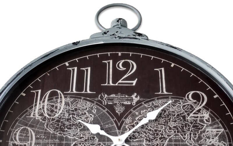 Wandklok Metaal Blauw Ø 67cm