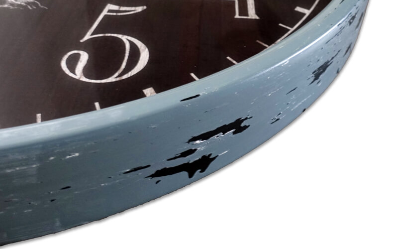 Wandklok Metaal Blauw Ø 67cm