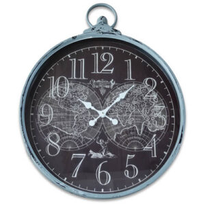 Wandklok Metaal Blauw Ø 67cm