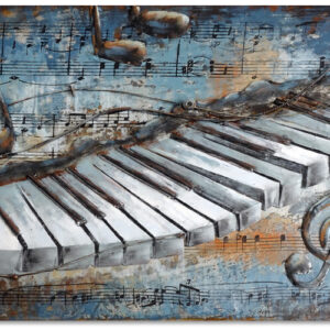 Metalen Schilderij 3D Piano Gave Specials