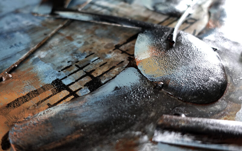 Metalen Schilderij 3D Piano Gave Specials