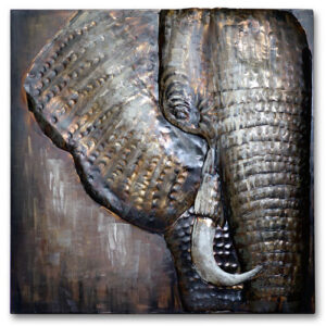 Metalen Schilderij 3D Olifant Gave Specials