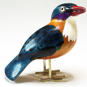 Houten vogel miniatuur IJsvogel