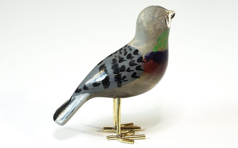 Houten vogel miniatuur Rotsduif