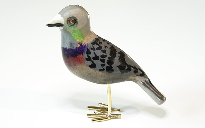 Houten vogel miniatuur Rotsduif