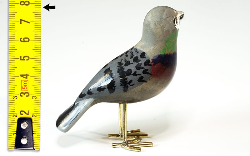 Houten vogel miniatuur Rotsduif