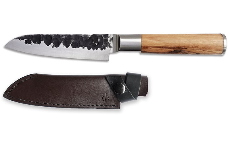 Forged Leren Beschermhoes Santokumes 14cm