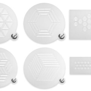 Bordstencils Hexagon set6 Plate-it