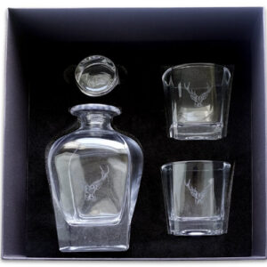 Whisky Karaf en Glas Edelhert Selbrae House
