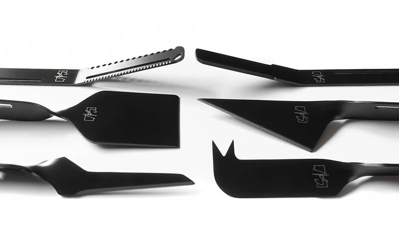 Kaas-Boter Messenset Mat-zwart Style-de-Vie