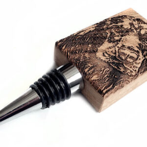 Flessenstop Cocker-Spaniel Eikenhout