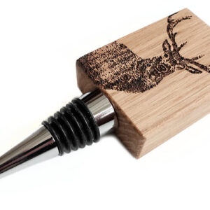 Flessenstop Hert Eikenhout