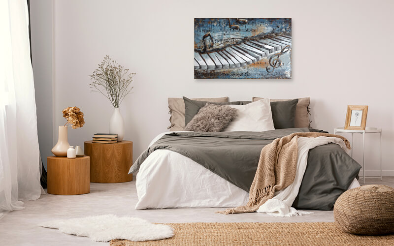 Metalen Schilderij 3D Piano Gave Specials