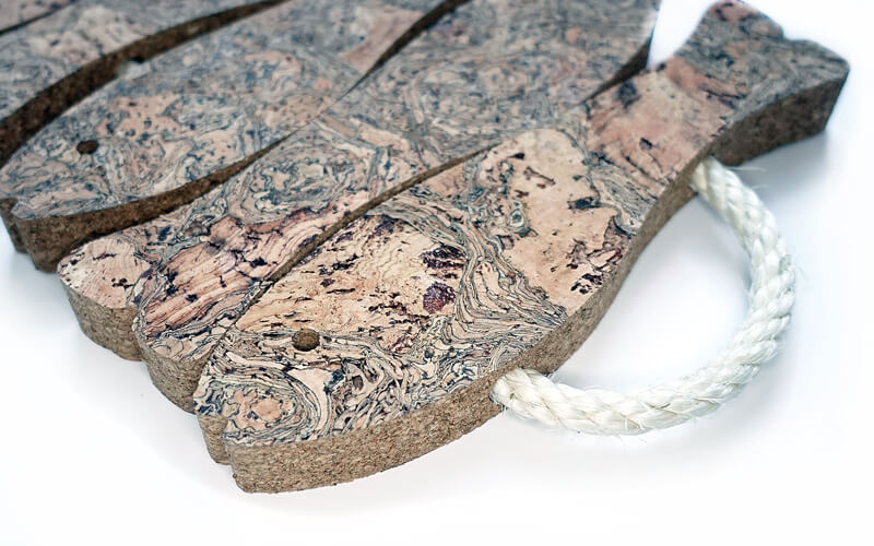 Onderzetter Kurk 5 Vissen