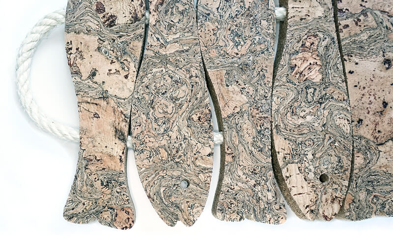 Onderzetter Kurk 5 Vissen