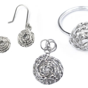 Zilveren Sieraden set Rosa