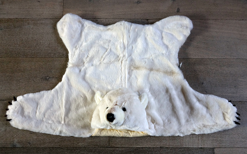 IJsbeer Vloerkleed- Verkleedpak Wild & Soft