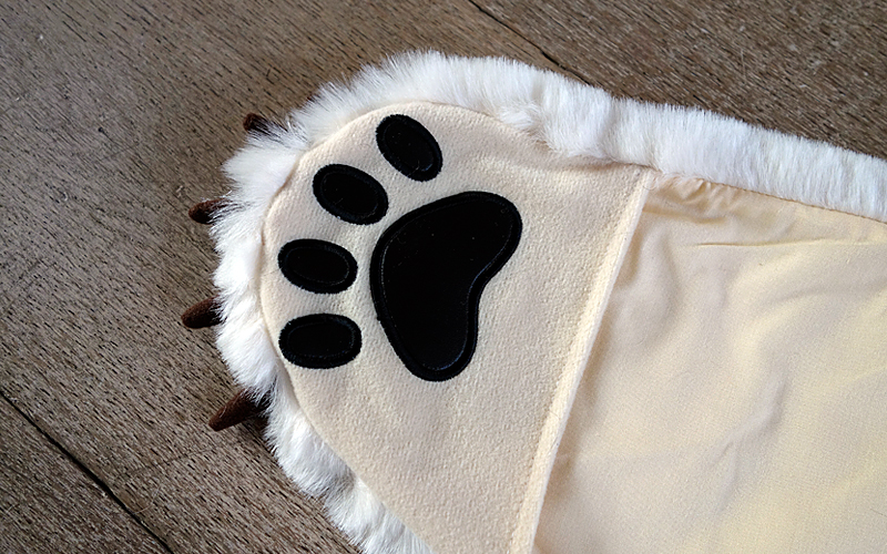 IJsbeer Vloerkleed- Verkleedpak Wild & Soft