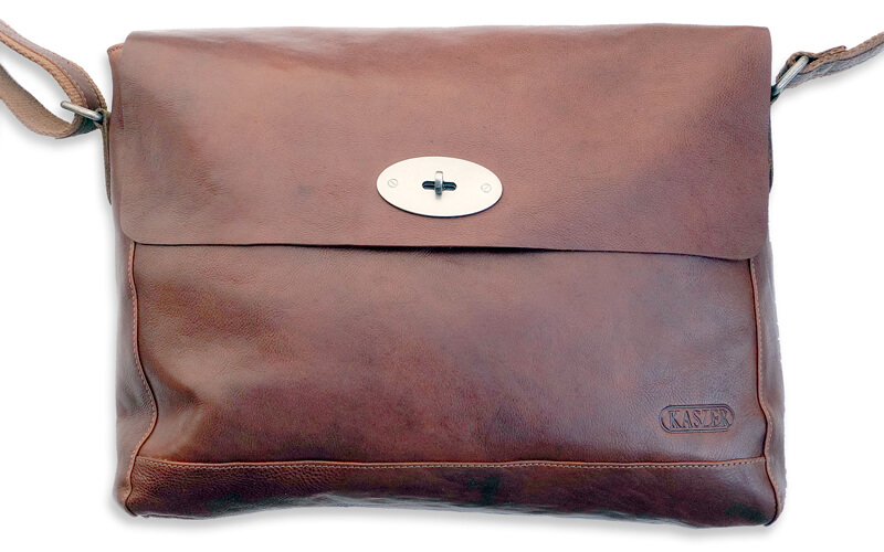 Leren Schoudertas Kaszer Cognac