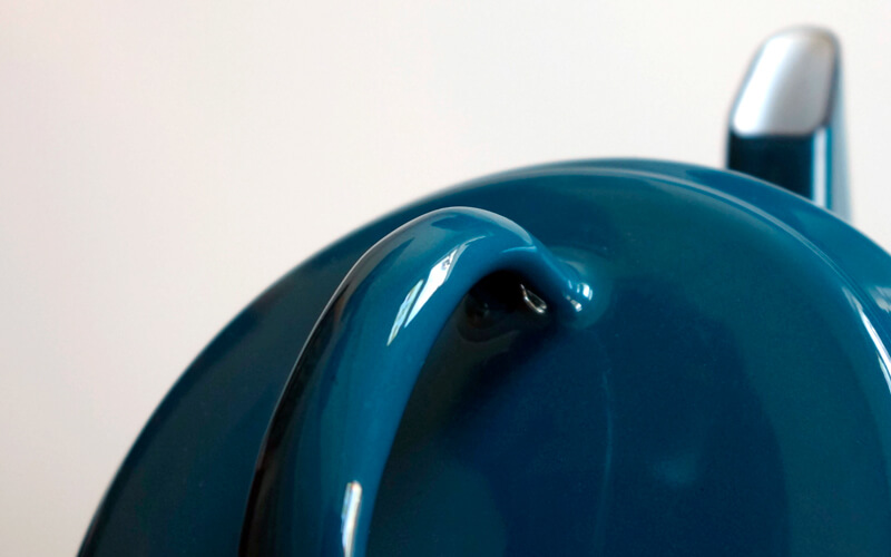 Geëmailleerde Theepot Blauw Kockums