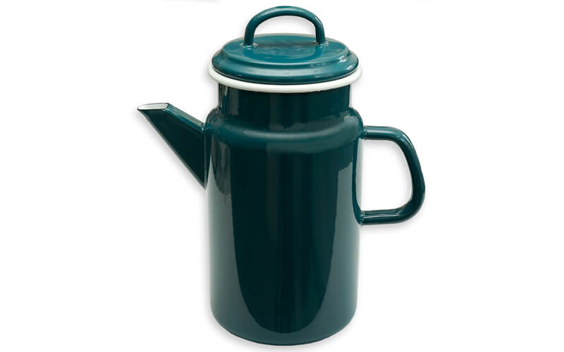 Geëmailleerde Theepot Blauw Kockums