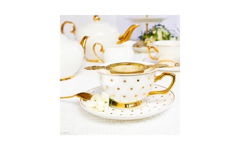 Kop & Schotel Polka 24kr Goud Christina Re